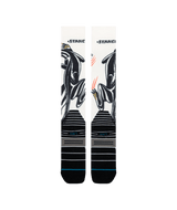 STANCE Bert Krak x Battle Mid Poly Snow Socks Cream Men's Snowboard Socks Stance 