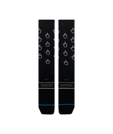 STANCE Cursor Mid Poly Snow Socks Black Men's Snowboard Socks Stance 