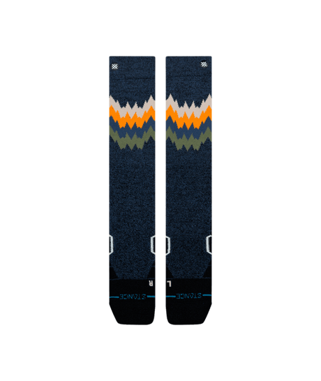 STANCE Thompson Mid Wool Snow Socks Navy Heather Men's Snowboard Socks Stance 