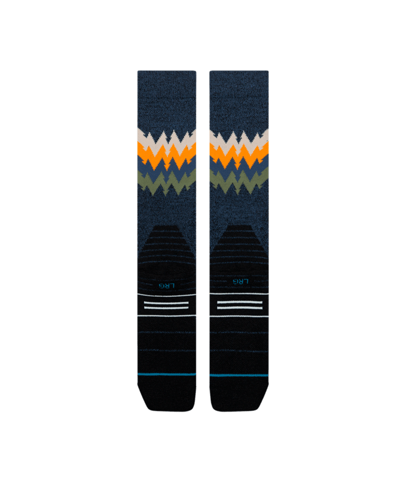 STANCE Thompson Mid Wool Snow Socks Navy Heather Men's Snowboard Socks Stance 
