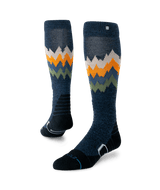 STANCE Thompson Mid Wool Snow Socks Navy Heather Men's Snowboard Socks Stance 