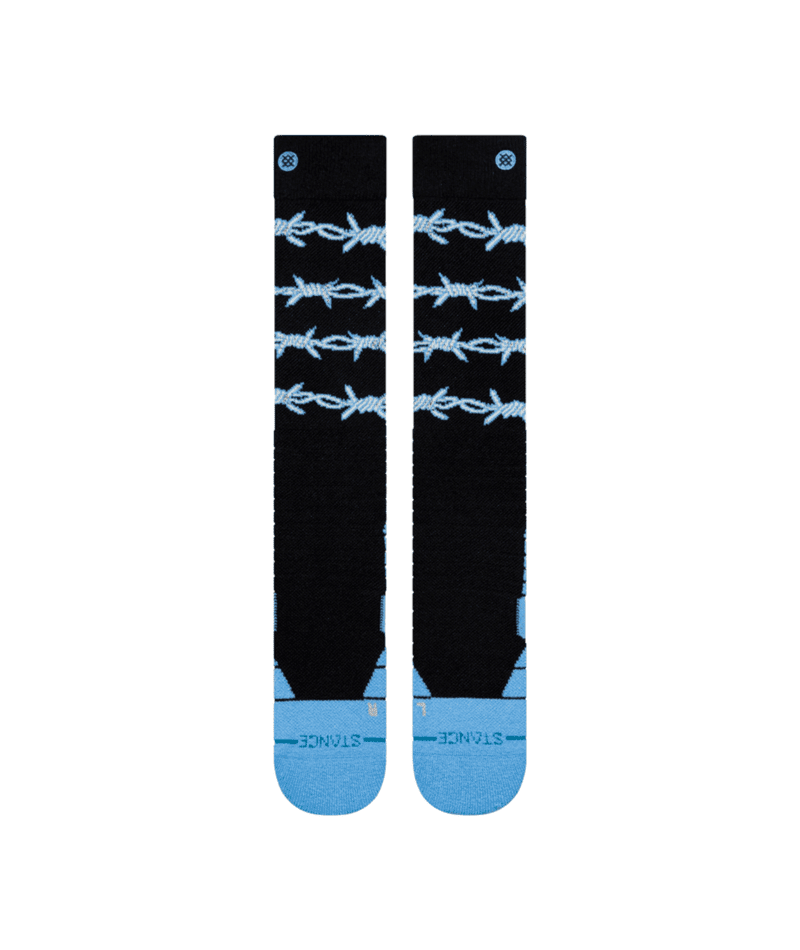 STANCE Barbed Wire Mid Poly Snow Socks Blue Men's Snowboard Socks Stance 