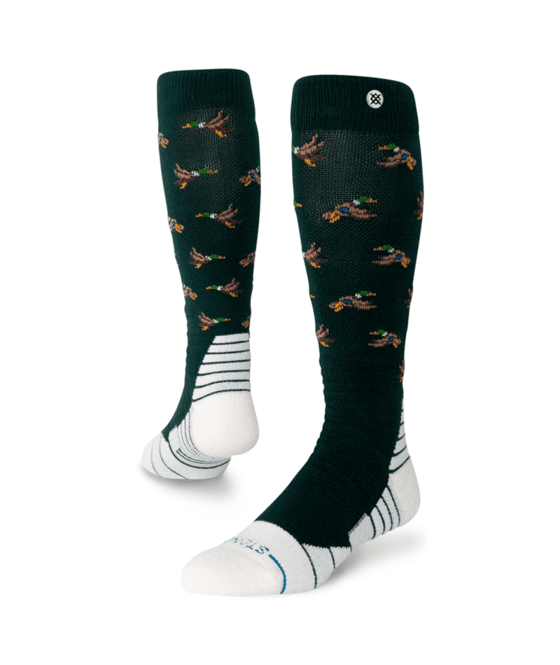 STANCE Huntin Mid Poly Snow Socks Pine Men's Snowboard Socks Stance 