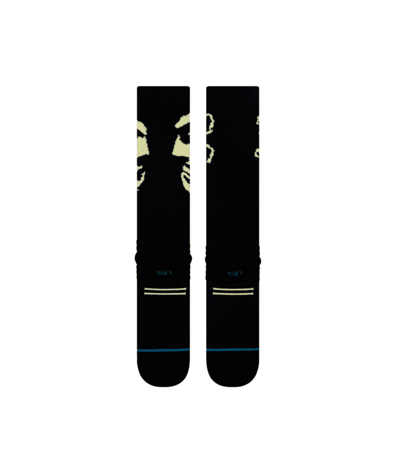 STANCE Misfits Wool Snow Socks Black Men's Snowboard Socks Stance 
