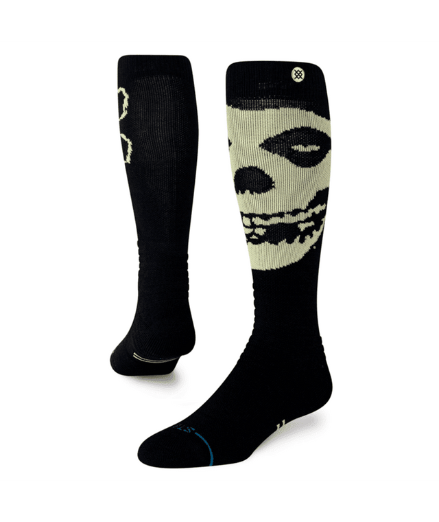 STANCE Misfits Wool Snow Socks Black Men's Snowboard Socks Stance 