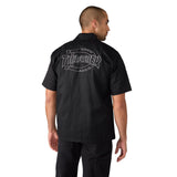 DICKIES Thrasher X Dickies Work Shirt Black Men's Short Sleeve Button Up Shirts Dickies 