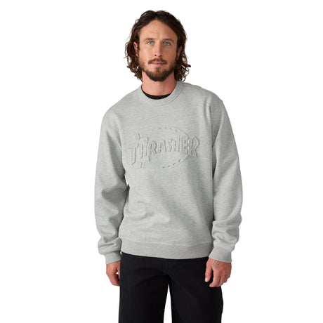 DICKIES Thrasher X Dickies Crew Grey Melange Men's Crewnecks Dickies 
