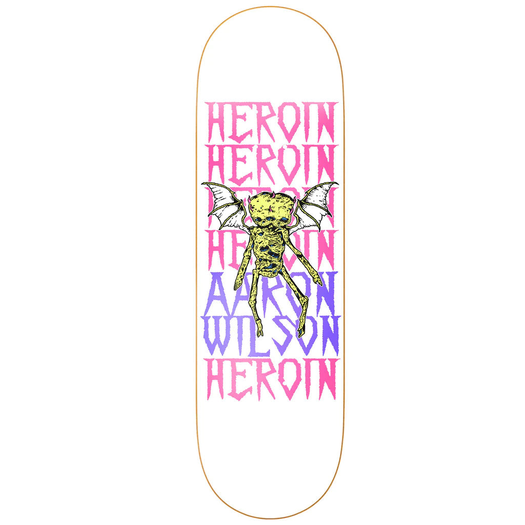 HEROIN Wilson Die Tonight 8.5 Skateboard Deck Skateboard Decks Heroin 