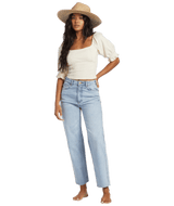 BILLABONG Women's All Day Straight Leg Pant Blue Surf Women's Pants Billabong 