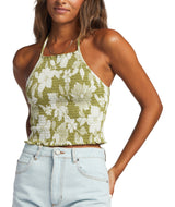 BILLABONG Women's Feels Like Summer Tank Top Seaweed Women's Tank Tops and Halter Tops Billabong 