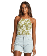 BILLABONG Women's Feels Like Summer Tank Top Seaweed Women's Tank Tops and Halter Tops Billabong 