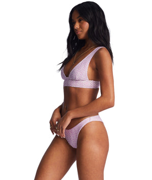 BILLABONG Women's Covered In Love Tanlines Tanga Bikini Bottoms Lilac Dream Women's Bikini Bottoms Billabong 