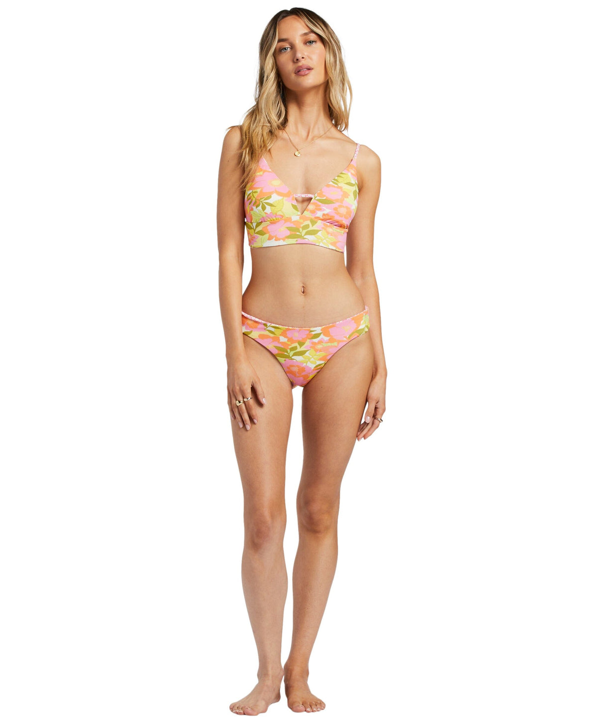 BILLABONG Women's Summer Folk Reversible Medium Bikini Bottoms Multi Women's Bikini Bottoms Billabong 