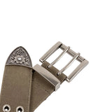 DIME Waxed Canvas Belt Brown/Olive
