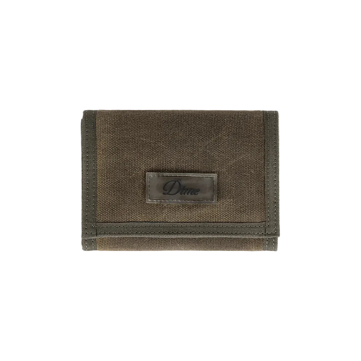 DIME Waxed Velcro Wallet Olive