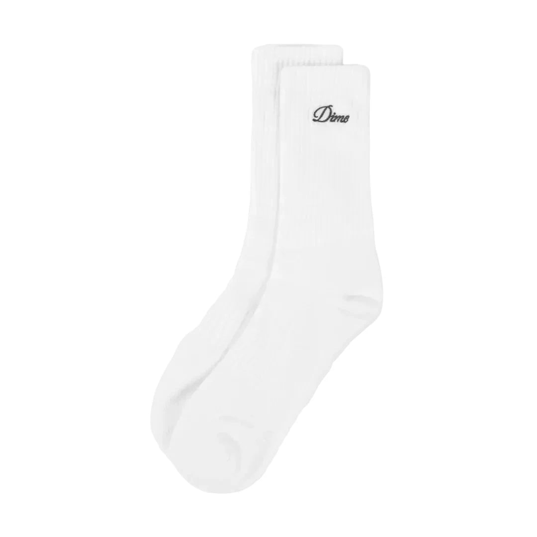 DIME Two Pack Crew Socks White Men's Socks Dime MTL 