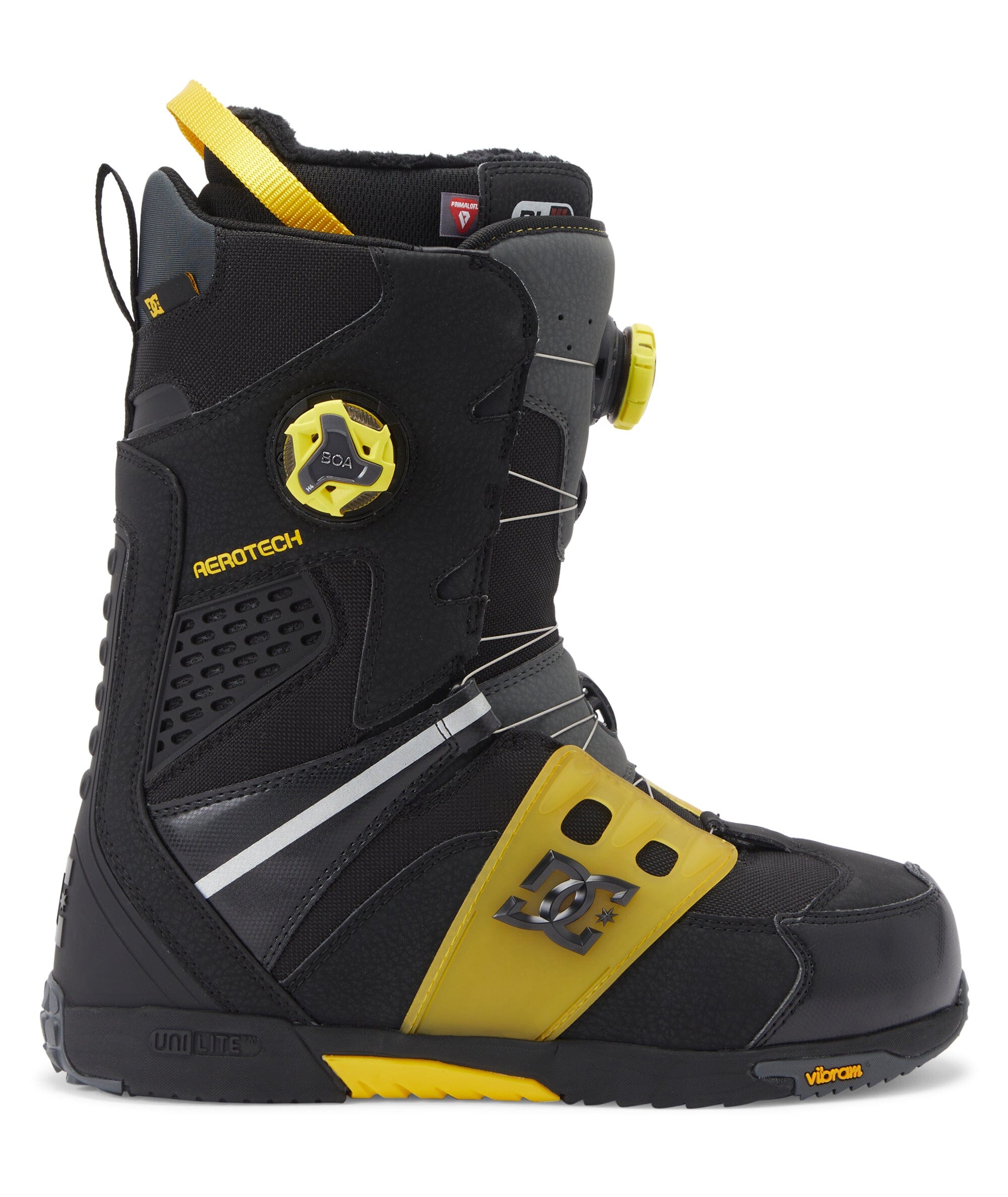DC Phantom BOA Snowboard Boots Black/Yellow 2024 Men's Snowboard Boots DC 