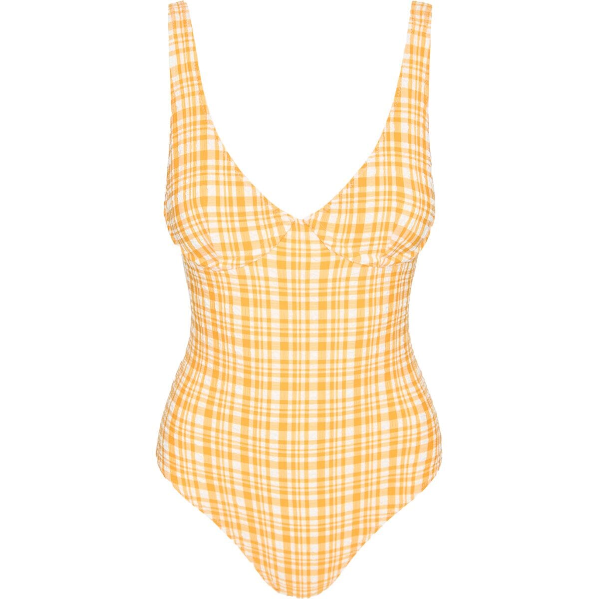 RHYTHM London Check Underwire One Piece Apricot Women's One Pieces Rhythm 