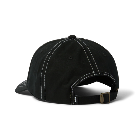 HUF Arch Logo 6 Panel Hat Black Men's Hats Huf 