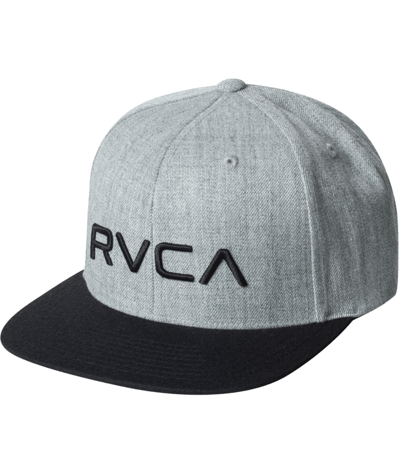 RVCA Boys RVCA Twill II Snapback Hat Heather Grey/Black Boy's Hats RVCA 