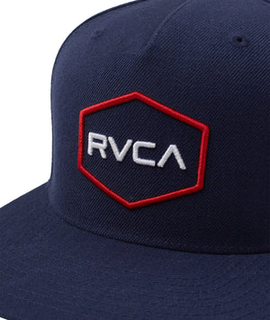 RVCA Boy's Commonwealth Snapback Hat Navy Boy's Hats RVCA 