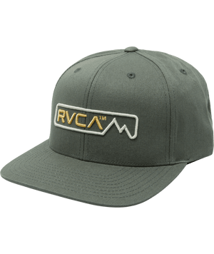 RVCA Boys Altitude Snapback Hat Olive Boy's Hats RVCA 