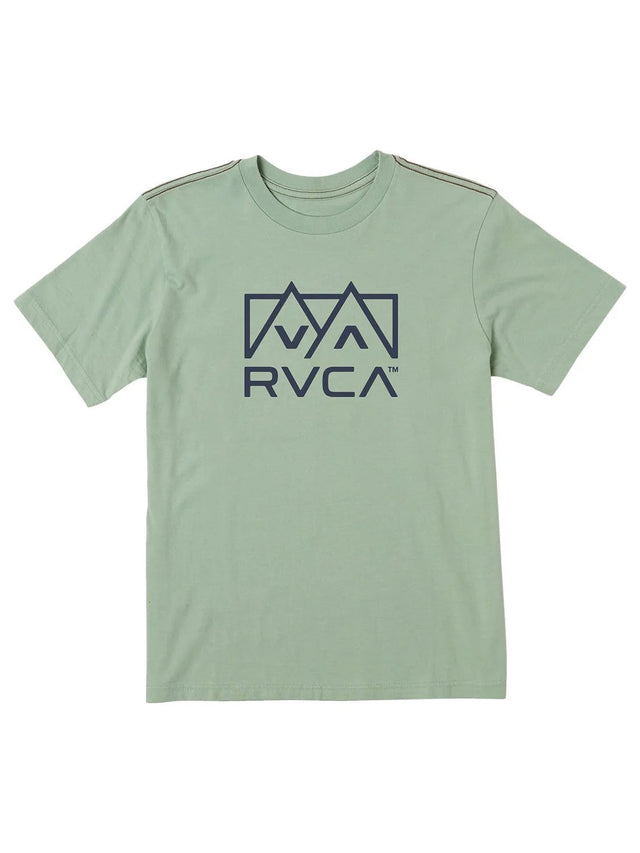 RVCA Peaks T-Shirt Goblin Green Men's Short Sleeve T-Shirts RVCA 