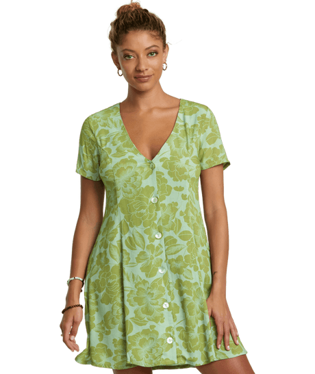 RVCA Women's Understated Mini Dress Shale Women's Dresses RVCA 