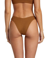 RVCA Women's Grooves Texture High Leg Bikini Bottoms Sienna Women's Bikini Bottoms RVCA 