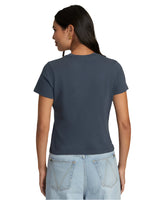 RVCA Women's RVCA Flower T-Shirt Pebble Women's Short Sleeve T-Shirts RVCA 
