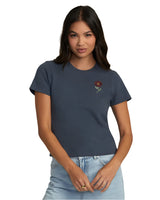 RVCA Women's RVCA Flower T-Shirt Pebble Women's Short Sleeve T-Shirts RVCA 