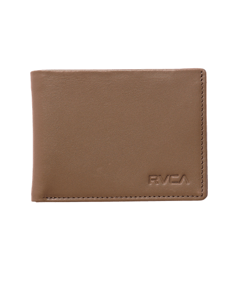 RVCA August Bifold Wallet Tan Men's Wallets RVCA 