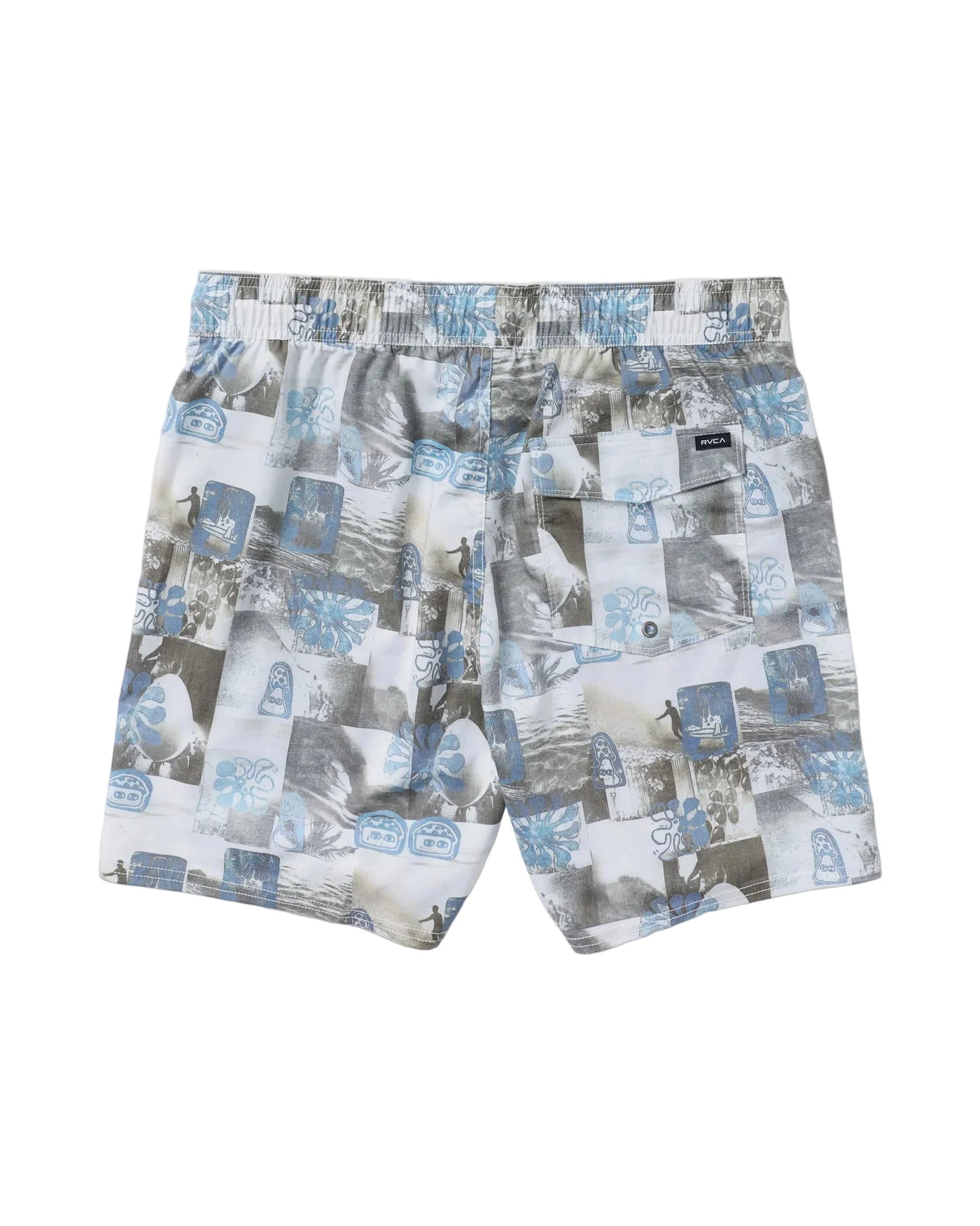 RVCA Barnes Elastic 17" Volley Boardshorts White Men's Boardshorts RVCA 