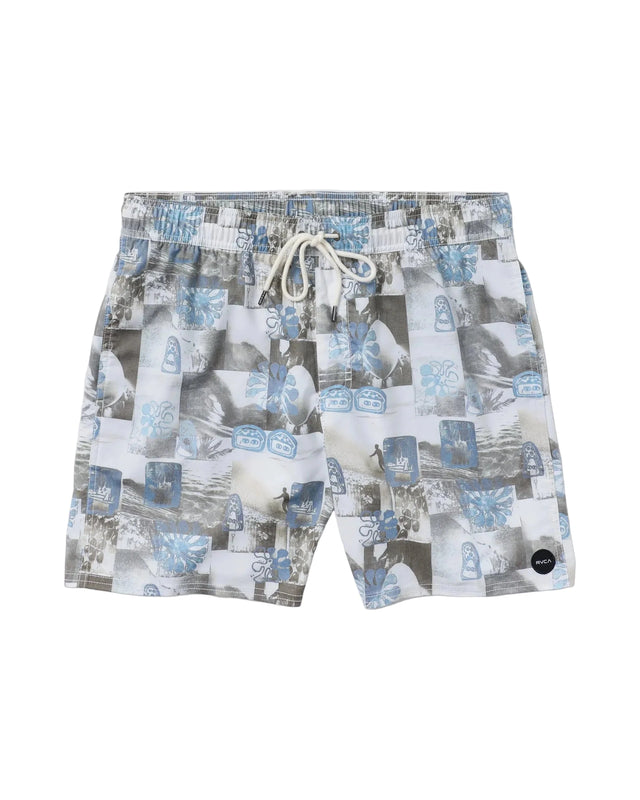 RVCA Barnes Elastic 17" Volley Boardshorts White Men's Boardshorts RVCA 