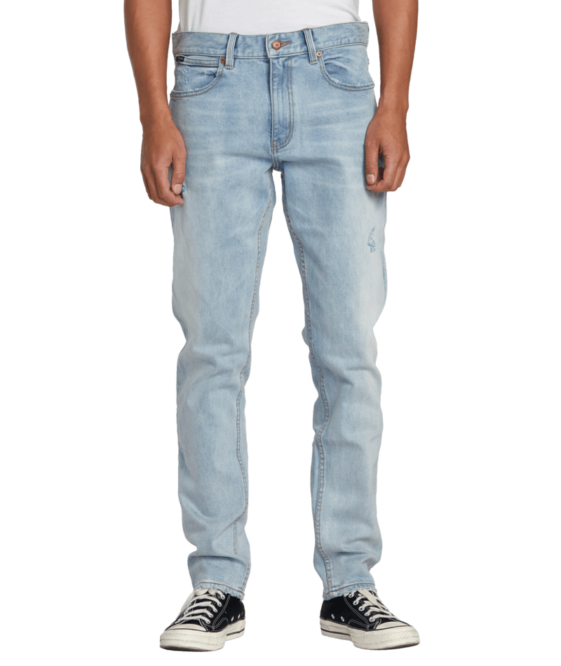 RVCA Daggers Denim Jeans Bleach Wash Men's Denim RVCA 