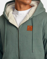 RVCA Arrow Fleece Zip-Up Sweater Jade Men's Zip Hoodies RVCA 