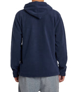 RVCA Yukon Quarter Zip Pullover Hoodie Blue Heather Men's Pullover Hoodies RVCA 