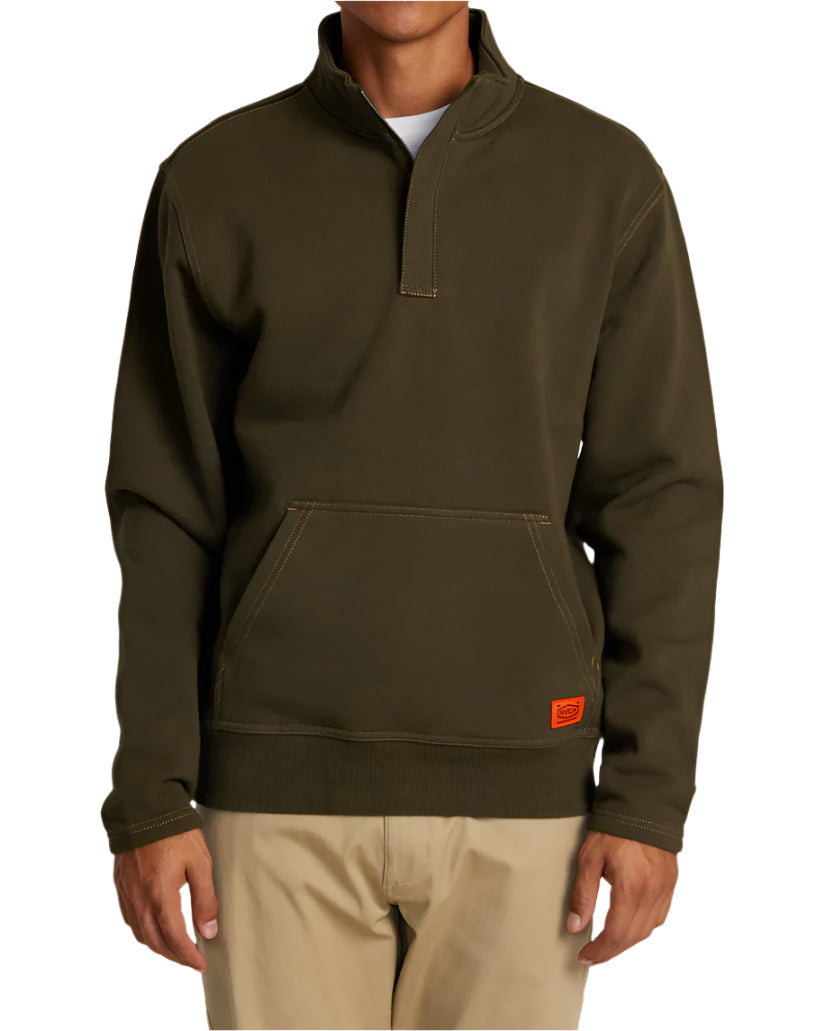 RVCA Chainmail Pullover Sweater Chocolate Men's Sweaters RVCA 