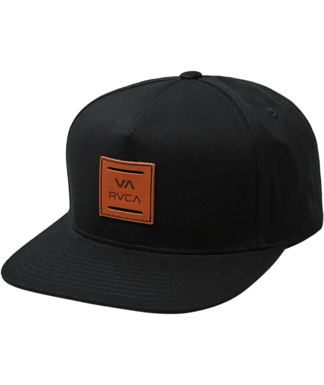 RVCA VA All The Way Snapback Hat Black Men's Hats RVCA 