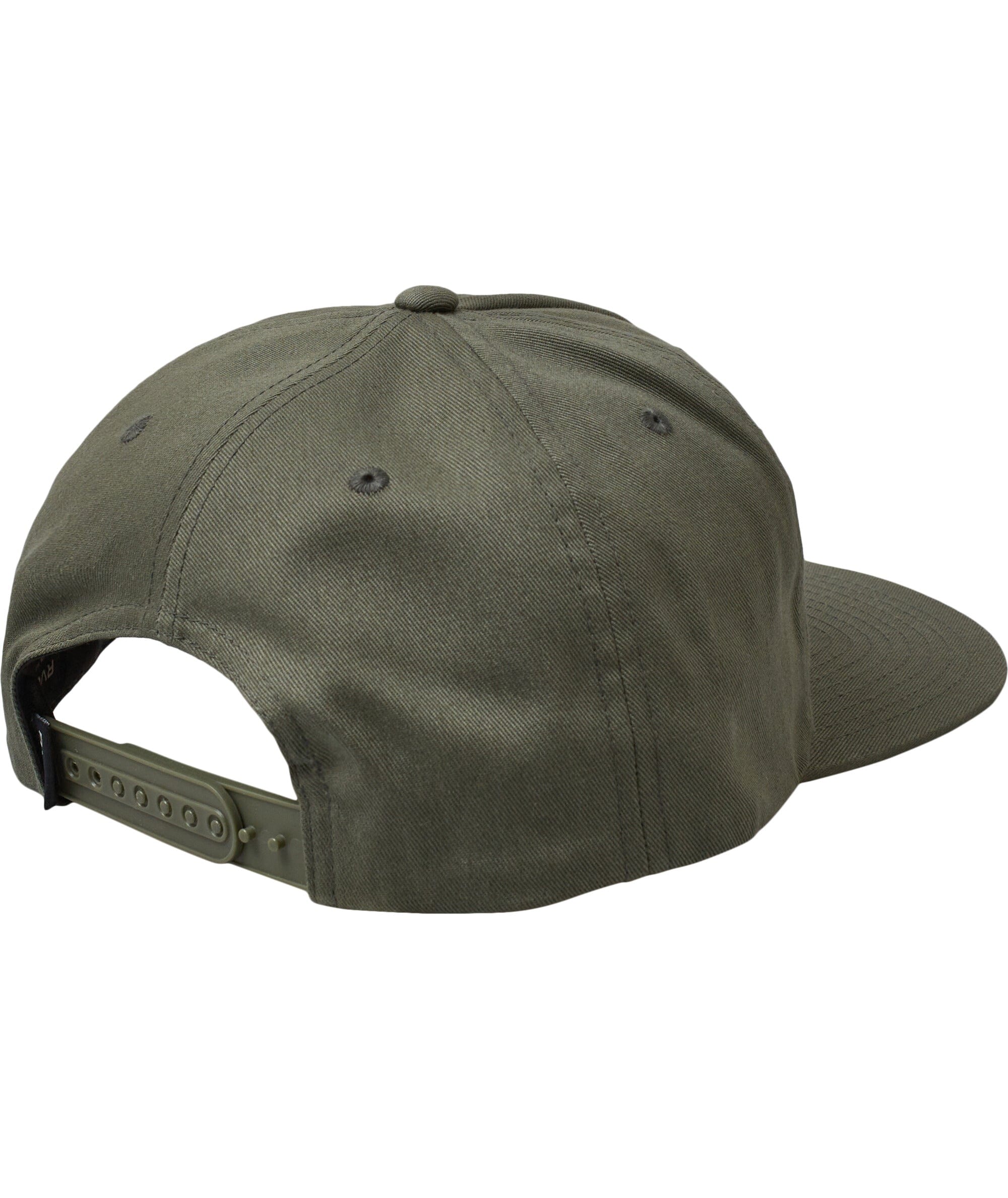 RVCA Earth Corp Snapback Hat Olive Men's Hats RVCA 