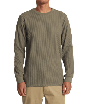 RVCA Day Shift Long Sleeve Thermal Aloe Men's Long Sleeve T-Shirts RVCA 