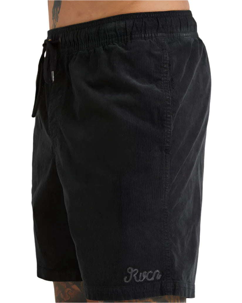 RVCA Escape Elastic Cord Short II Black Men's Walkshorts RVCA 