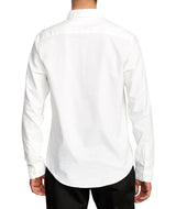 RVCA Thatll Do Stretch Long Sleeve Button Up White Men's Long Sleeve Button Up Shirts RVCA 