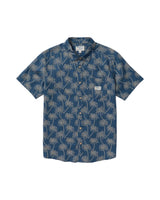 RVCA Exotica Short Sleeve Button Up Dark Denim Men's Short Sleeve Button Up Shirts RVCA 