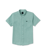 RVCA That'll Do Dobby Short Sleeve Button Up Bottle Green Men's Short Sleeve Button Up Shirts RVCA 