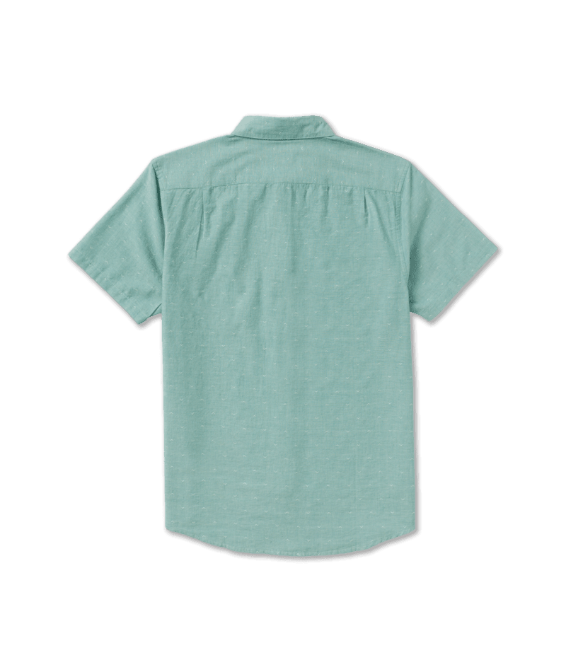 RVCA That'll Do Dobby Short Sleeve Button Up Bottle Green Men's Short Sleeve Button Up Shirts RVCA 