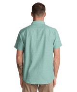 RVCA That'll Do Dobby Short Sleeve Button Up Bottle Green Men's Short Sleeve Button Up Shirts RVCA 