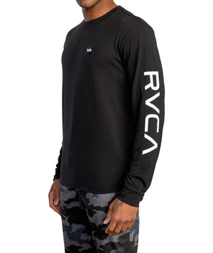 RVCA RVCA 2X Long Sleeve T-Shirt Black Men's Long Sleeve T-Shirts RVCA 