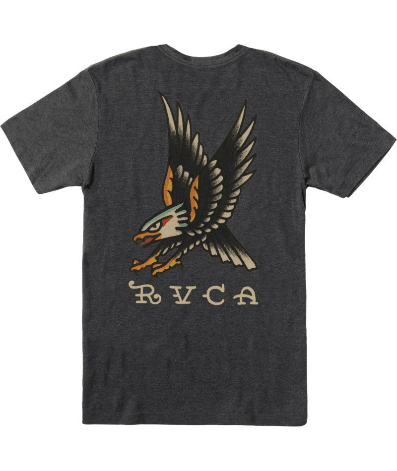 RVCA Bert Eagle T-Shirt Black Men's Short Sleeve T-Shirts RVCA 