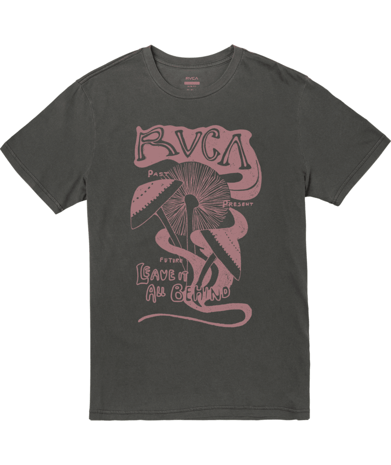 RVCA Leave Behind T-Shirt Pirate Black Men's Short Sleeve T-Shirts RVCA 